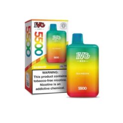 RAINBOW IVG RECHARGEABLE DISPOSABLE BOX MESH 5500 PUFFS (50MG)