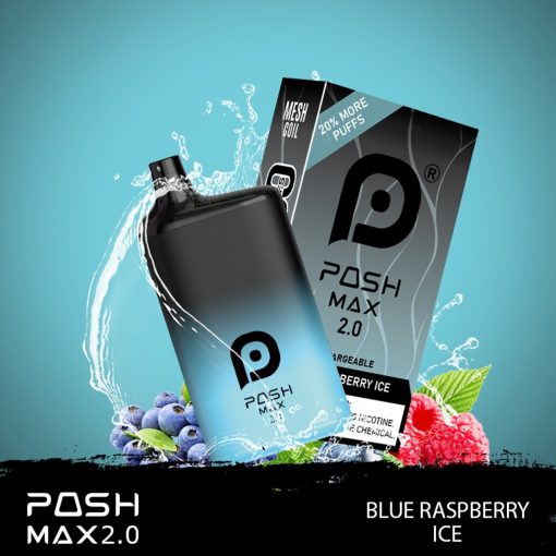 Posh Max 2.0 Disposable Vape - Blueberry Ice 50mg (5200 Puffs)