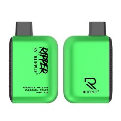 RUFPUF Ripper Disposable Vape - Groovy Guava Passion Fruit Kiwi Ice 50mg (6000 Puffs)