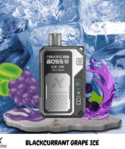 Nevoks Bar Boss Disposable – Blackcurrant Grape Ice 35mg (19000Puffs)