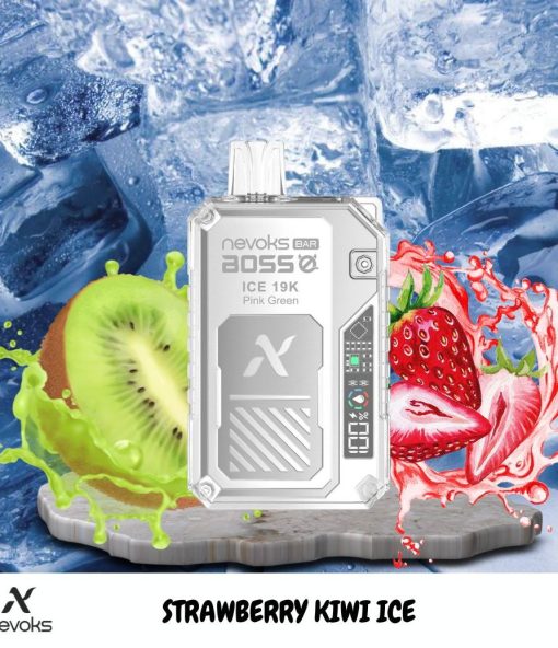 Nevoks Bar Boss Disposable – Strawberry Kiwi Ice 35mg (19000Puffs)