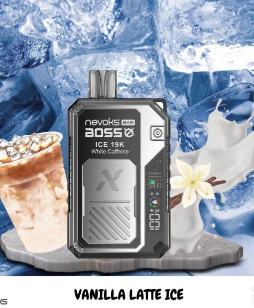 Nevoks Bar Boss Disposable – Vanilla Latte Ice 35mg (19000Puffs)