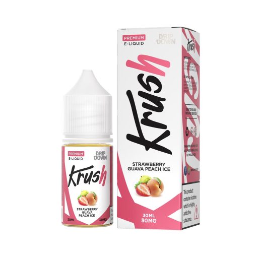 Drip Down Krush Salt - Strawberry Guava Peach Ice 30ml (30, 50mg)