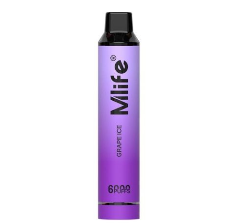 Mlife Disposable Vape - Grape Ice 50mg (6000Puffs)
