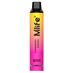 Mlife Disposable Vape - Strawberry Banana Ice 50mg (6000Puffs)