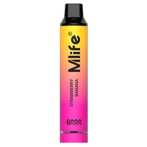 Mlife Disposable Vape - Strawberry Banana Ice 50mg (6000Puffs)