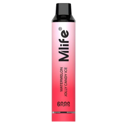 Mlife Disposable Vape - Watermelon Jolly Candy Ice 50mg (6000Puffs)