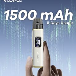 Voopoo Argus G3 Pod Kit 1500 mAh Battery Features, one charge 5 days battery life.